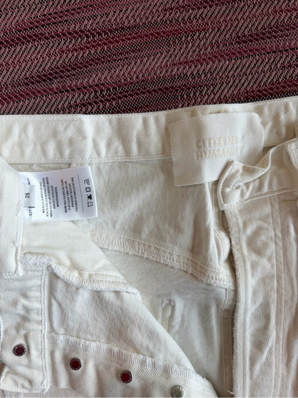 Citizens Of Humanity Cream High-Rise Women's Jeans